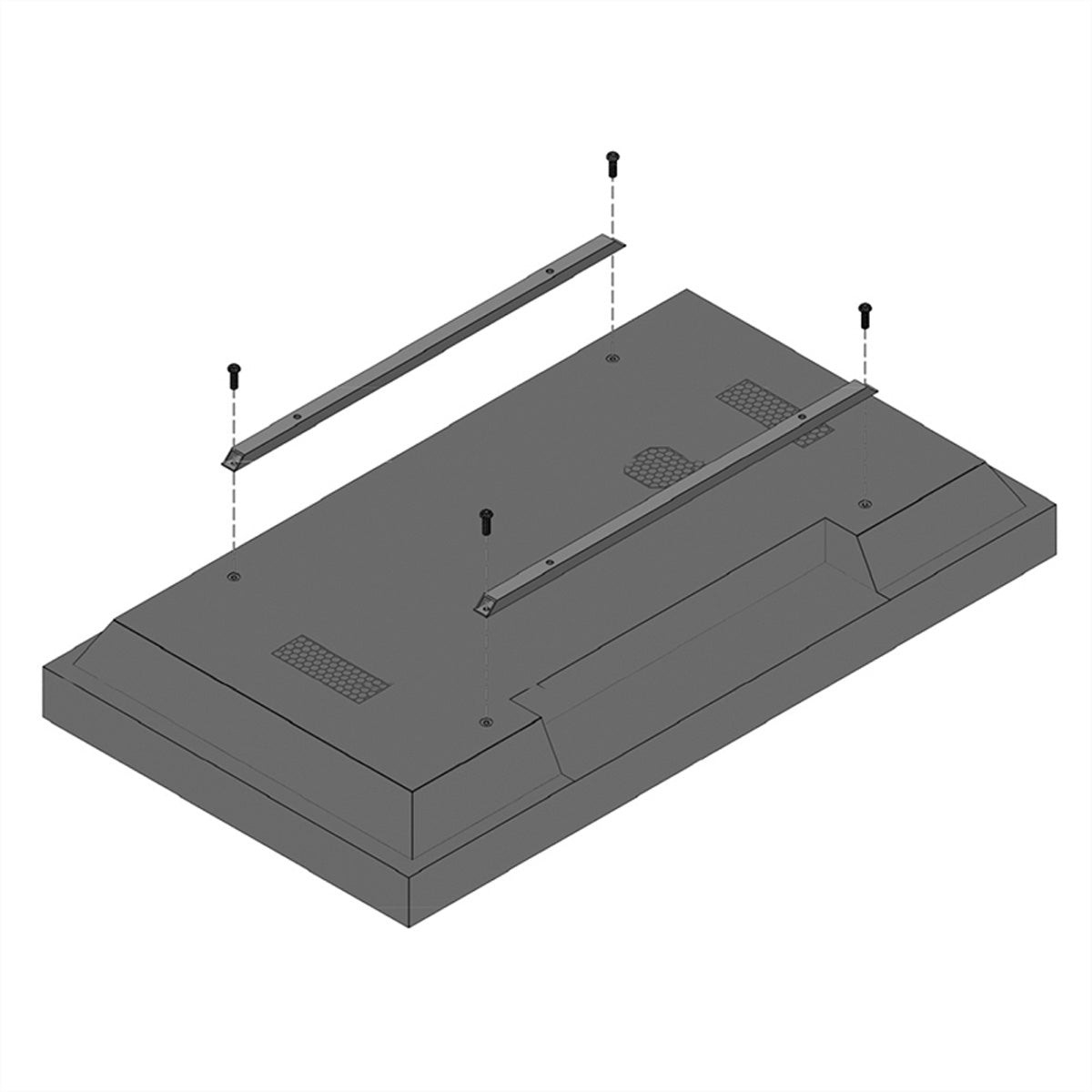 Hagor VWH-5 VESA-Erweiterungsset – bis 150 kg – für VESA 400×600, 600×400 mm – Schwarz