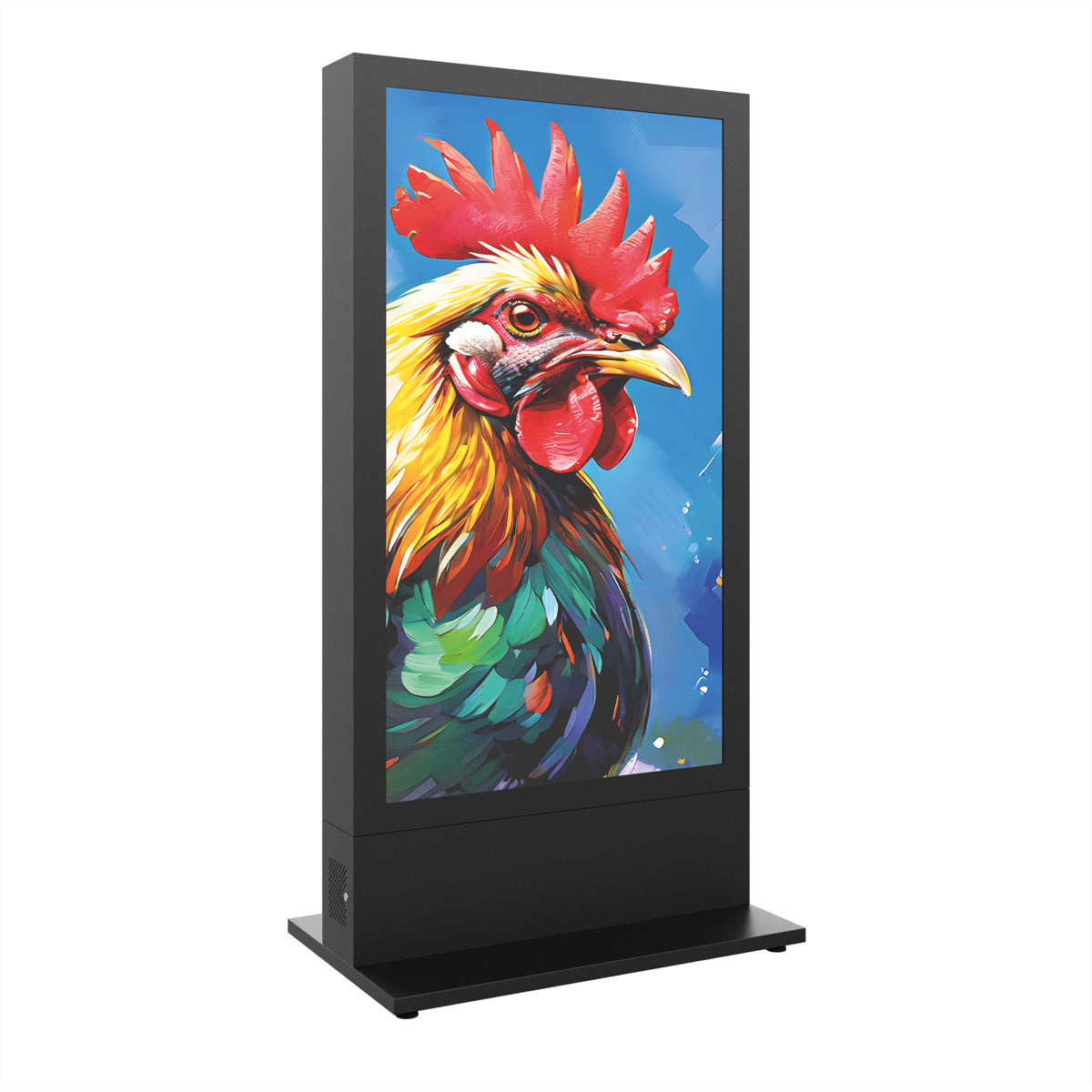 Hagor Digital-Signage-Stand für 65" Displays – abschliessbar – anthrazitgrau – HP Kiosk 65" FS