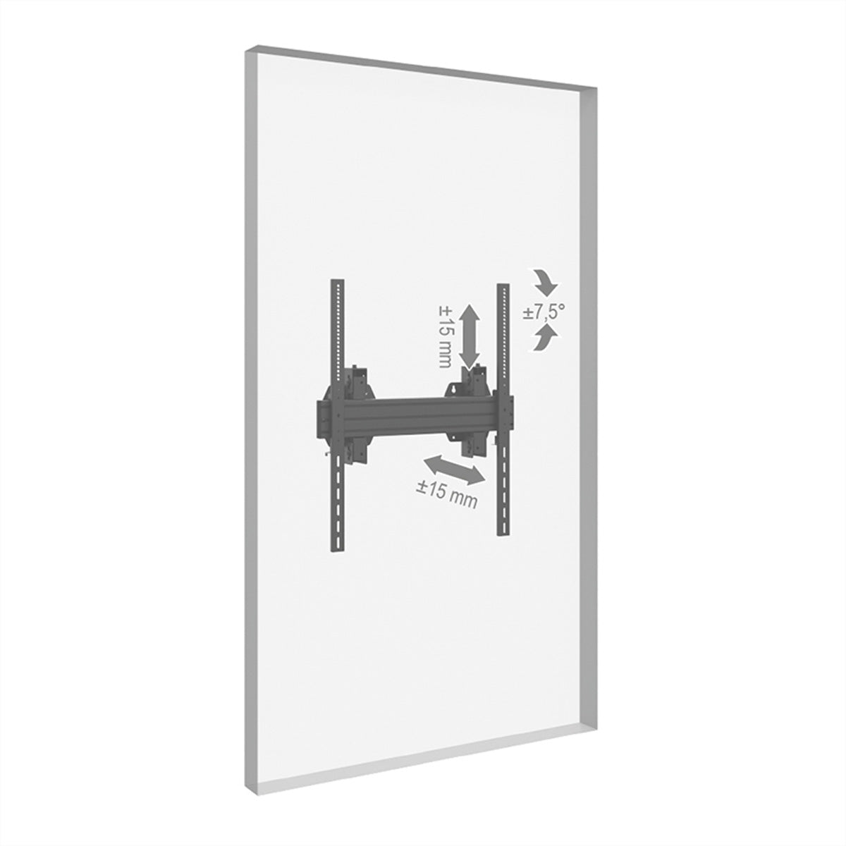 Hagor Wandhalterung – Neigbar – 65–98" – VESA 300×300–600×800 – bis 150 kg, Höhenverstellbar – WH Synchron HD