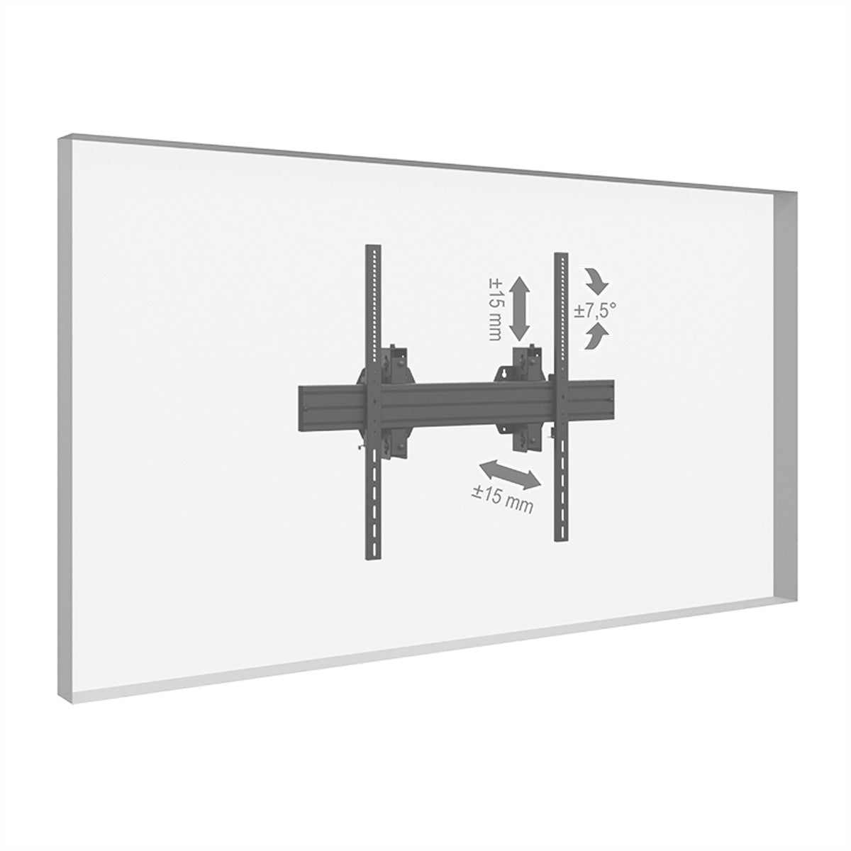 Hagor Wandhalterung – Neigbar – 75–110" – VESA 300×300–900×800 – bis 150 kg, Höhenverstellbar – WH Synchron HD