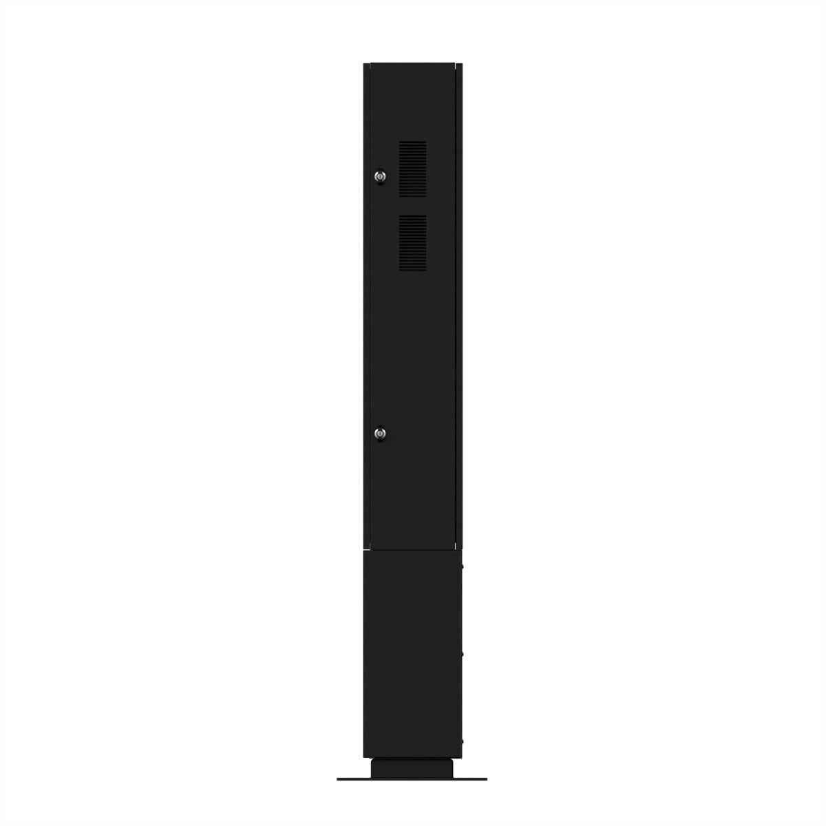 Hagor Bodenständer – 50–55" – Diebstahlsicherung, mit Belüftung – für Hochformat-Displays – SOPK 55, Schwarz