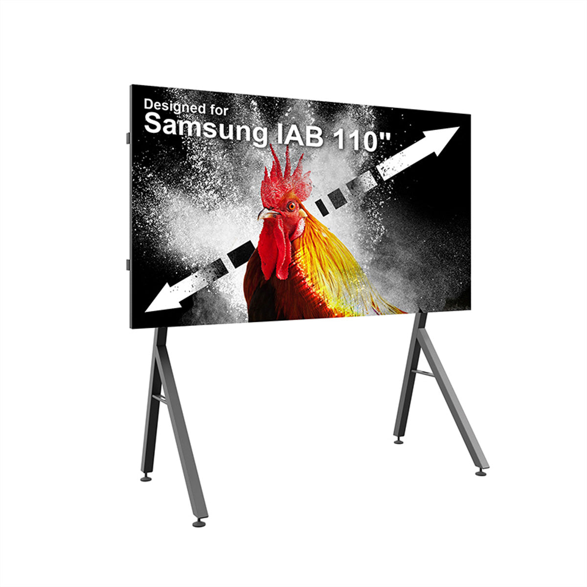 Hagor Digital-Signage-Stand für Samsung IAB 110" – höhenverstellbar – Metall, schwarz