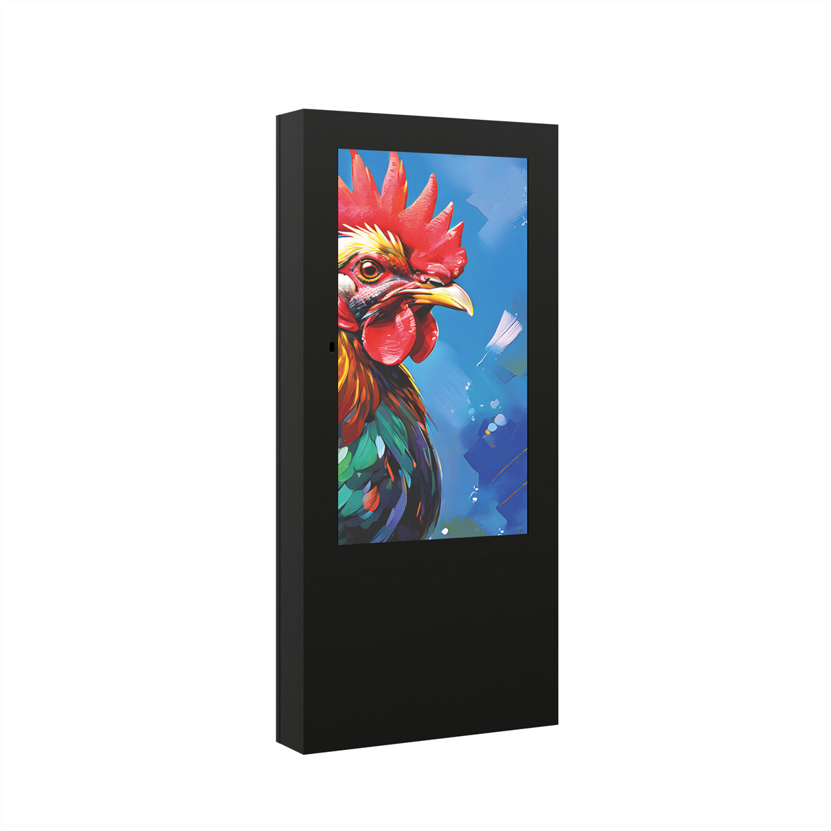 Hagor ScreenOut Kiosk OH55 – Outdoorstele, witterungs- & vandalismussicher, für Displays bis 55", Schwarz
