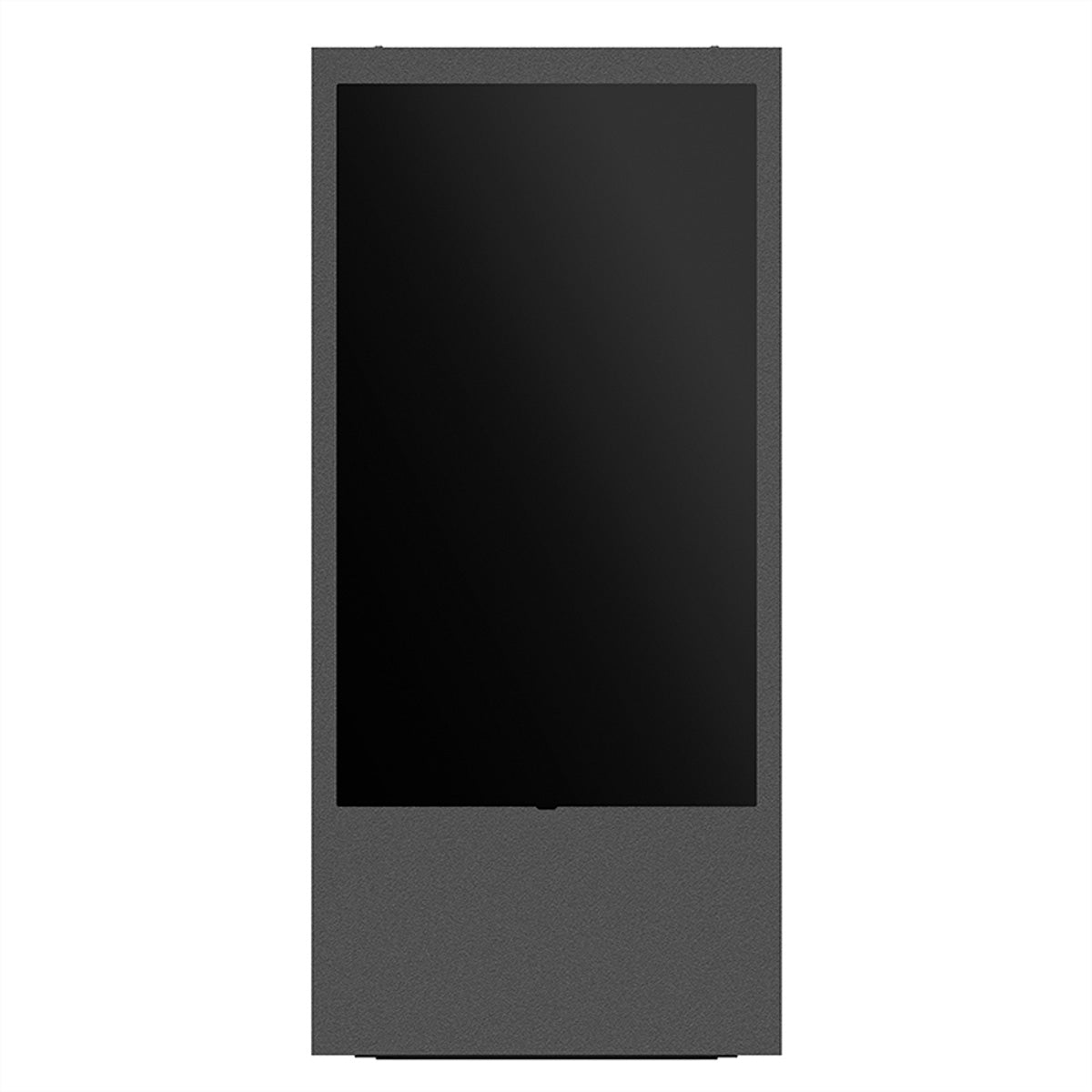 Hagor Digital-Signage-Stand für 75" Displays – wetterfest, freistehend – schwarz – ScreenOut Kiosk OH75