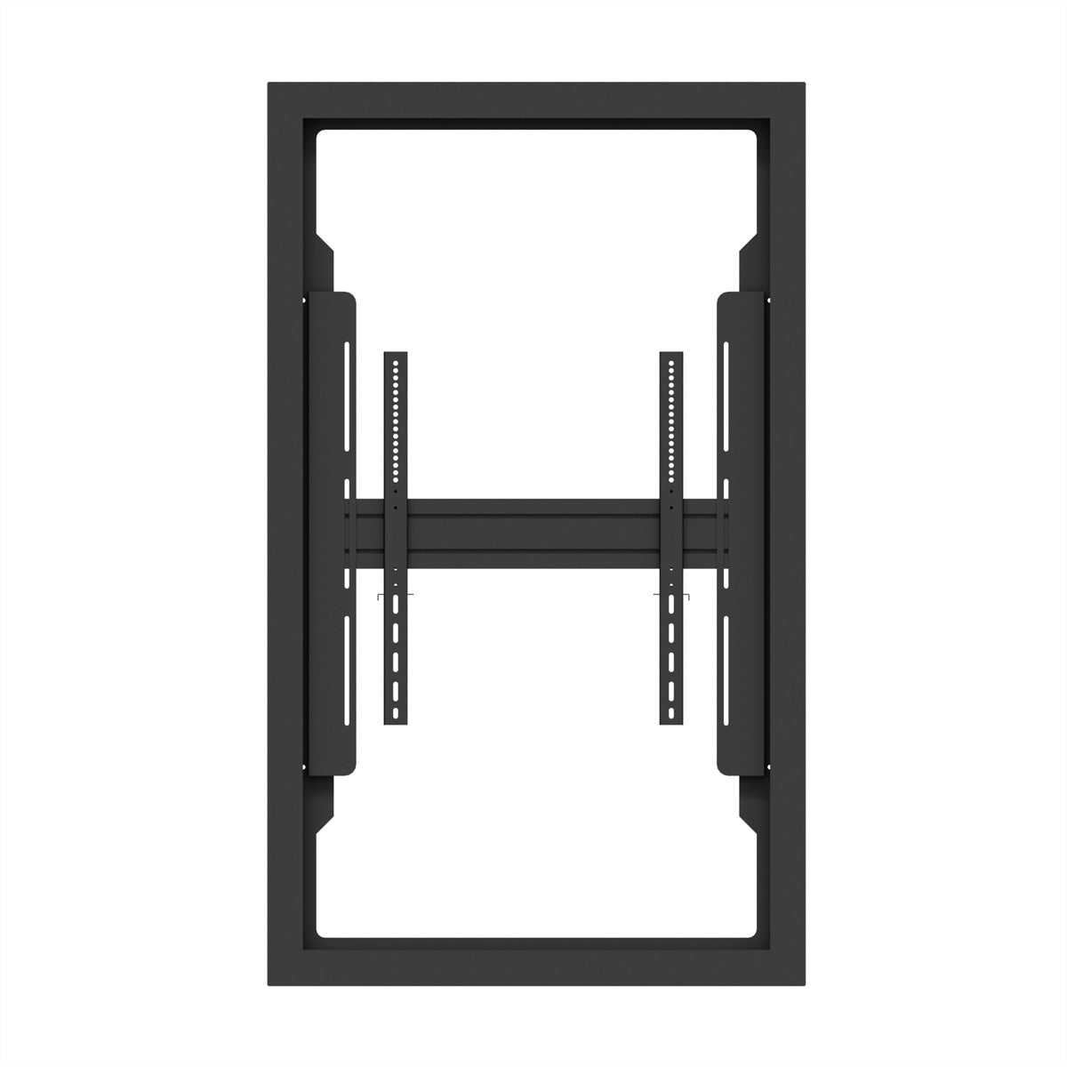 Hagor Display-Gehäuse – Hochformat, VESA 600×600 mm – für 65" Fernseher – Schwarz