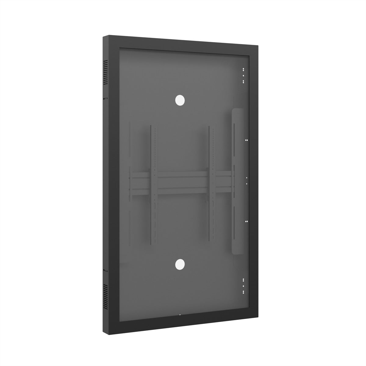 Hagor Display-Gehäuse – Hochformat, VESA 600×600 mm – für 65" Fernseher – Schwarz