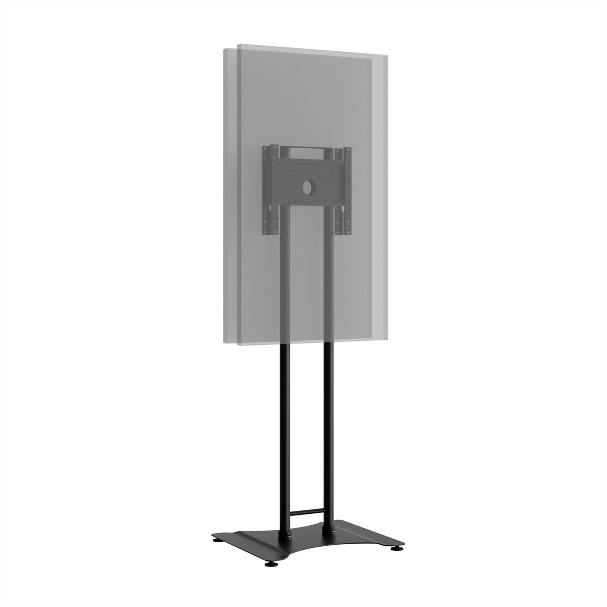 Hagor Digital Signage Stand für 43–65" Displays, VESA 100×100 bis 400×400 – zweiseitig – Metall, Schwarz