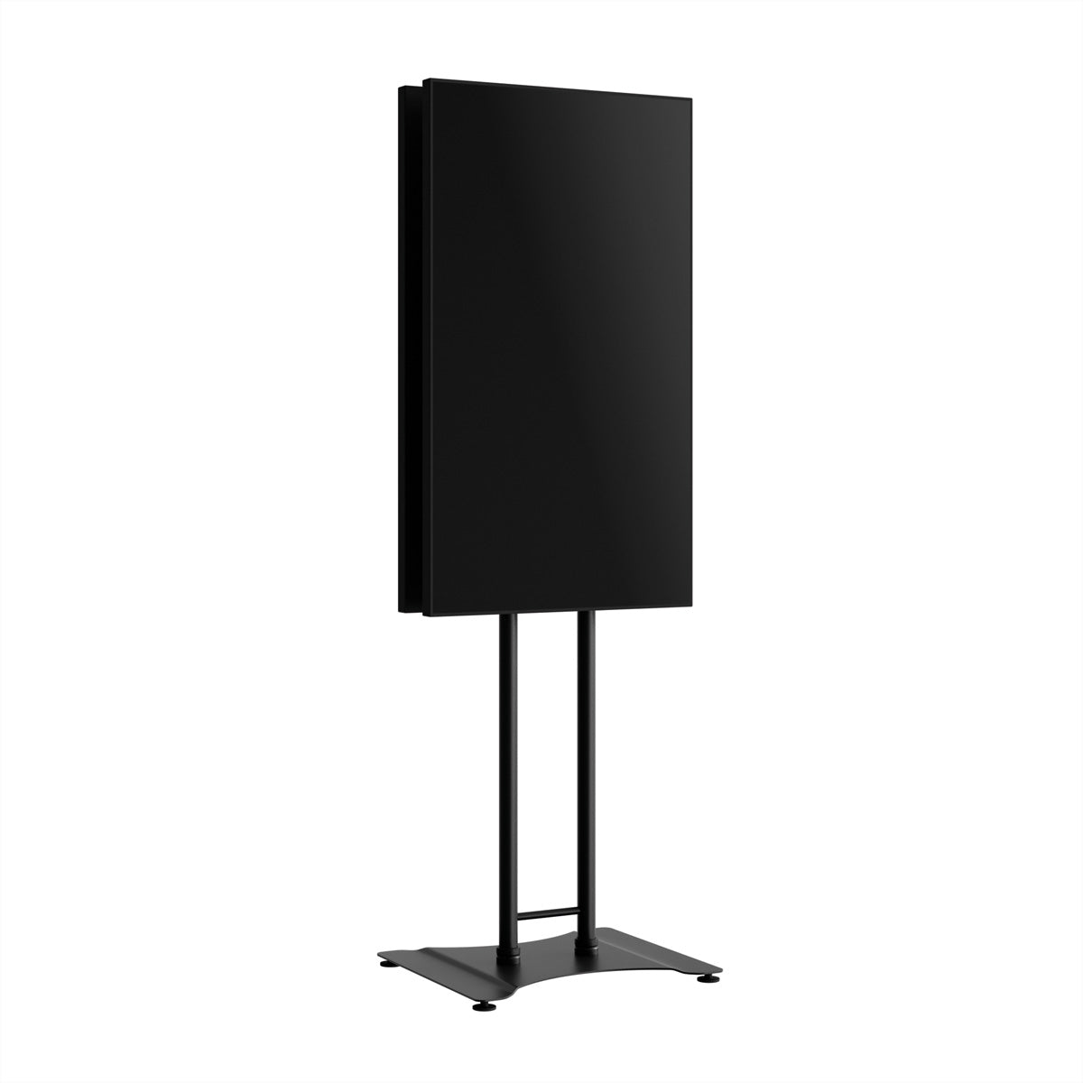 Hagor Digital Signage Stand für 43–65" Displays, VESA 100×100 bis 400×400 – zweiseitig – Metall, Schwarz