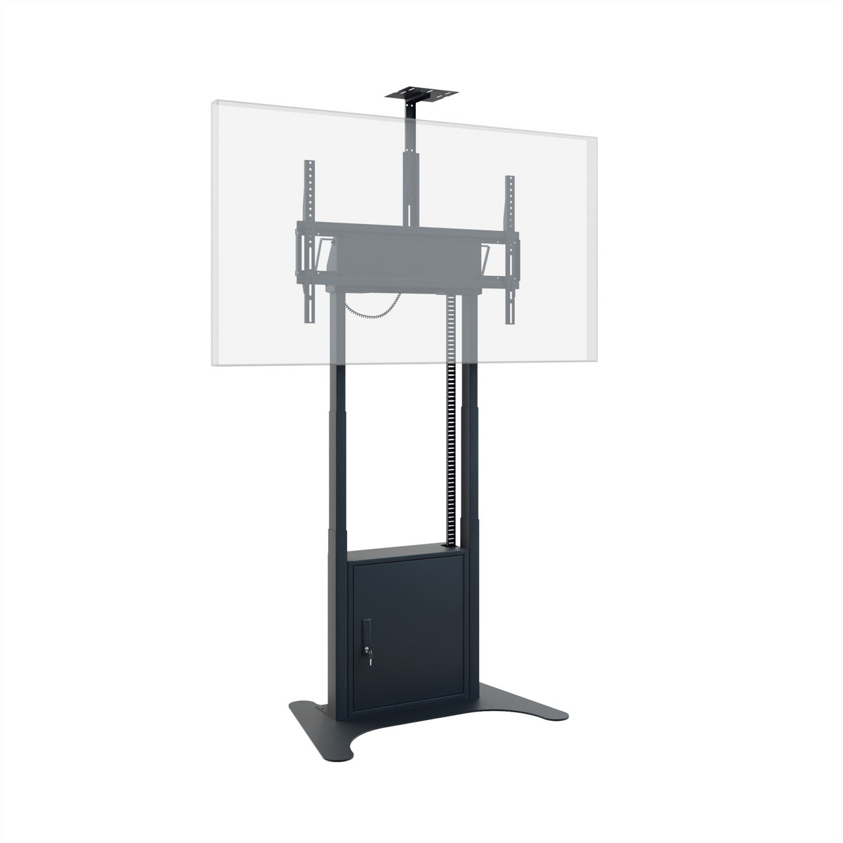 Hagor Bodenständer – 55–86" – VESA 900×600 – bis 120 kg, Höhenverstellbar, Motorisiert – Twin Lift FS-B