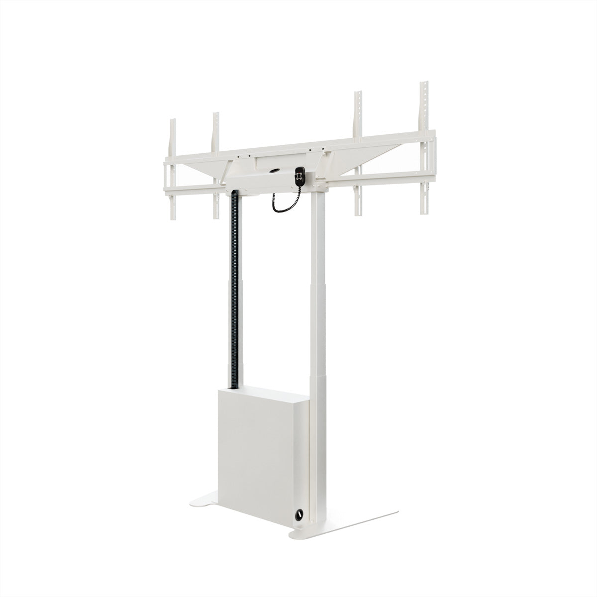 Hagor Bodenständer – 46–65" – VESA 400×400–600×400 – bis 120 kg, Motorisiert, für 2 Displays – Twin Lift FS-DW
