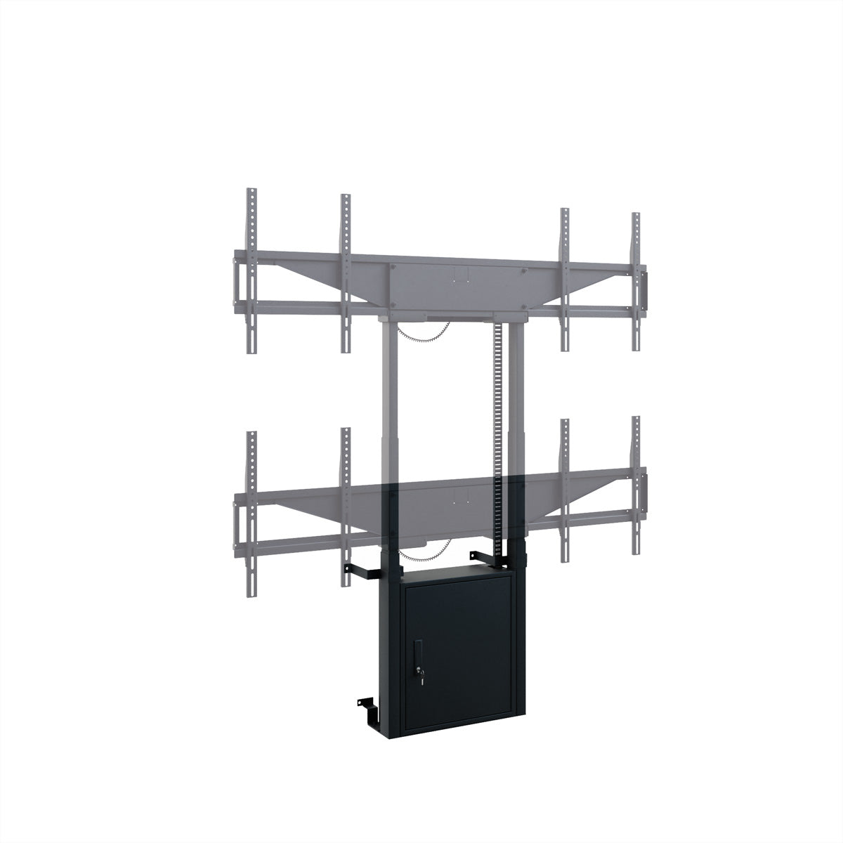 Hagor Wandlift (bodenstehend) – 46–65" – VESA 400×400–600×400 – bis 120 kg, motorisiert, für 2 Displays