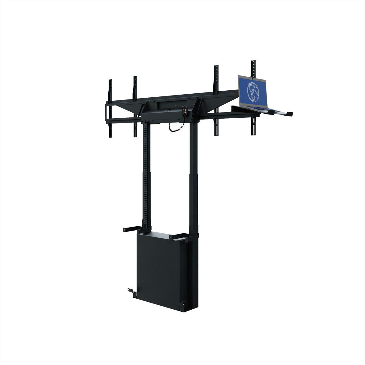 Hagor Wandlift (bodenstehend) – 46–65" – VESA 400×400–600×400 – bis 120 kg, motorisiert, für 2 Displays