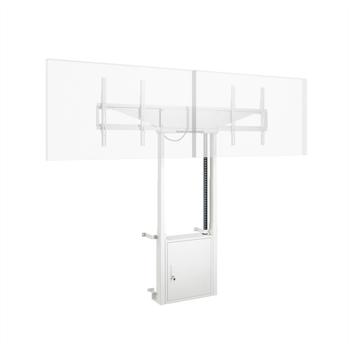 Hagor Wandlift (bodenstehend) – 46–65" – VESA 400×400–600×400 – bis 120 kg, motorisiert, für 2 Displays