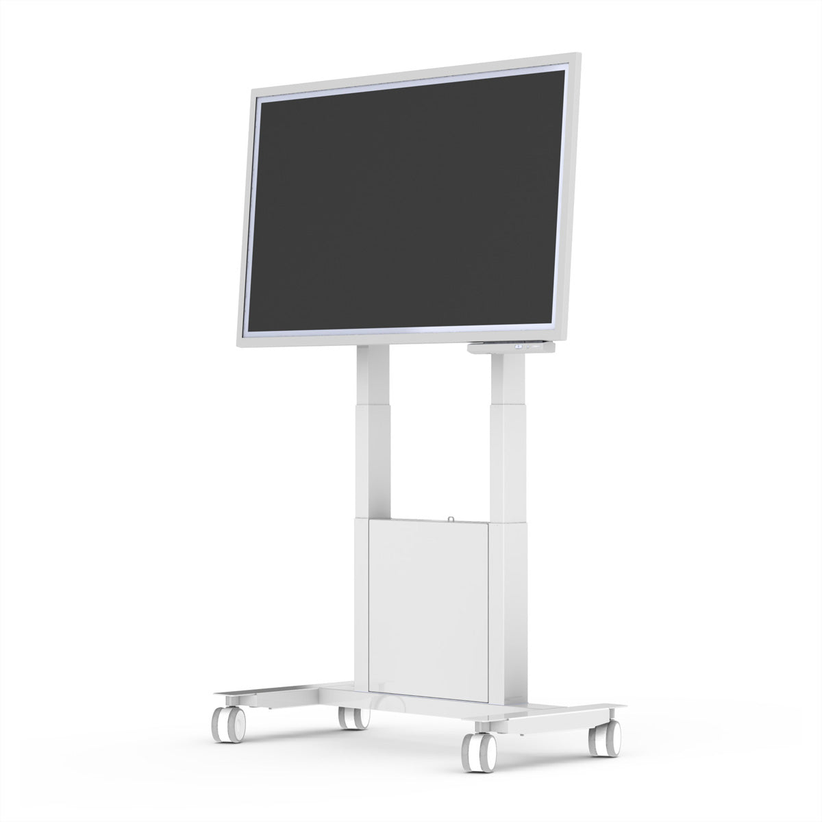 SMS Smart Media Solutions Smart Media Solutions AB TV-Wagen – 55–65" – VESA 300×400–400×400 – bis 50 kg, Motorisiert, mit Rollen, Weiss