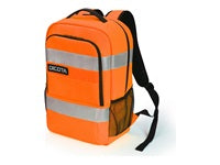 DICOTA P20471-18 – Notebook-Rucksack – für 16" Notebook, 24 l, rPET, schwarz/grau/orange