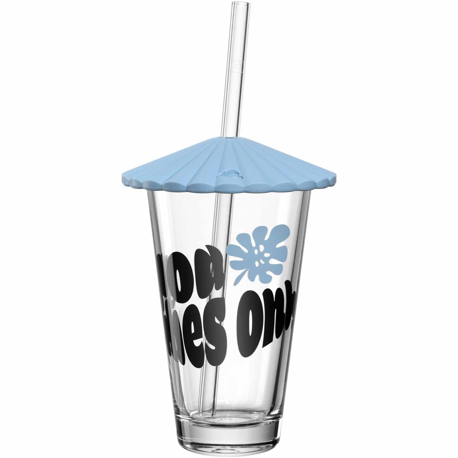 LEONARDO Sole Trinkglas – 0,30 l, Glas, Blau, spülmaschinengeeignet, 3-teilig