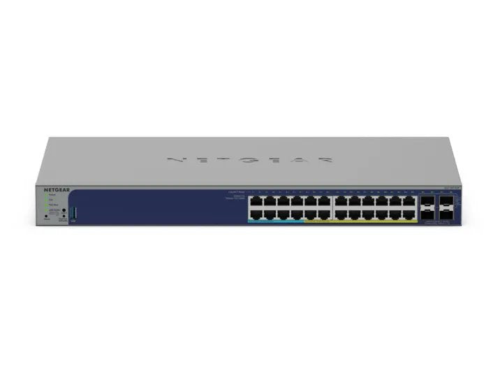 NETGEAR GS728TXUP – Managed Switch – 24×GbE, 4×SFP+, PoE