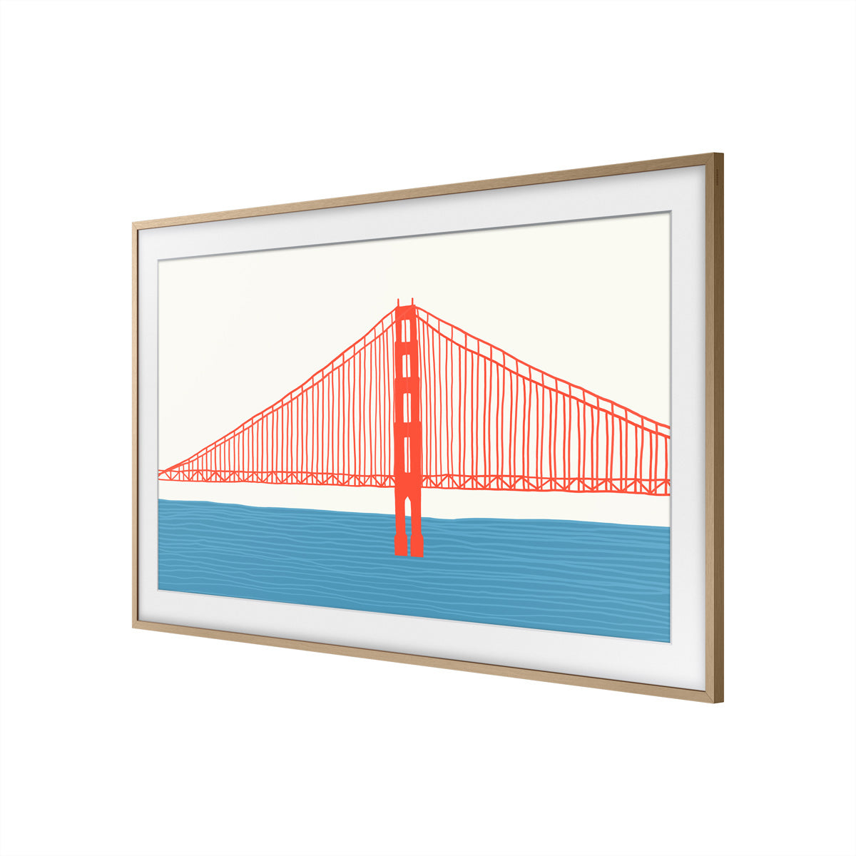 Samsung VG-SCFA50TKBXC Magnetischer Wechselrahmen – für The Frame 50" (LS03A) – Teak