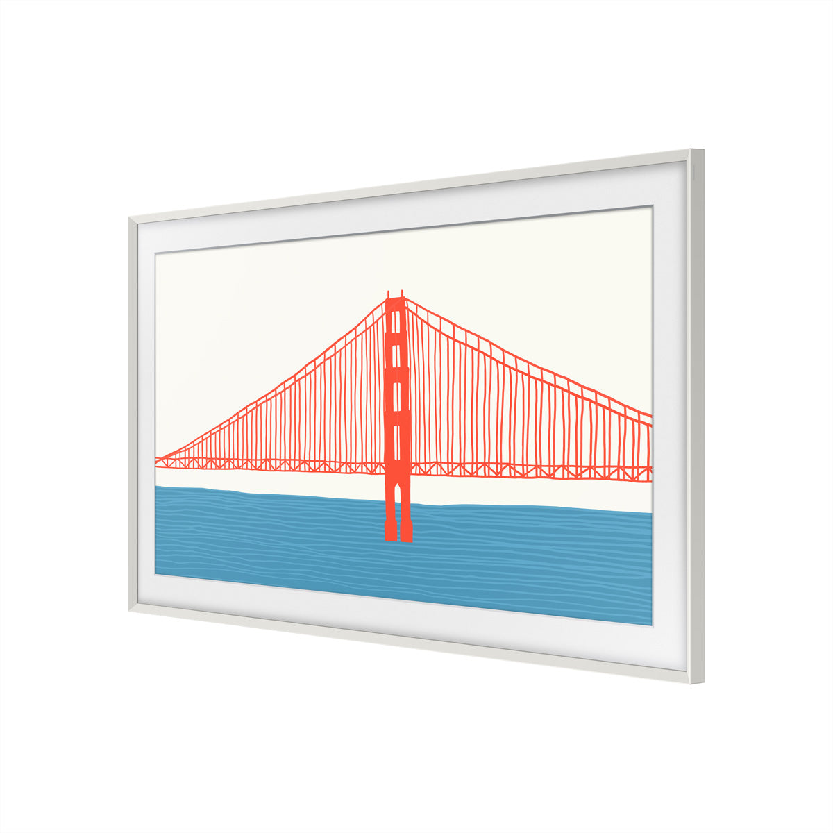 Samsung The Frame Wechselrahmen – Chamfer – für 65" TVs – Weiss
