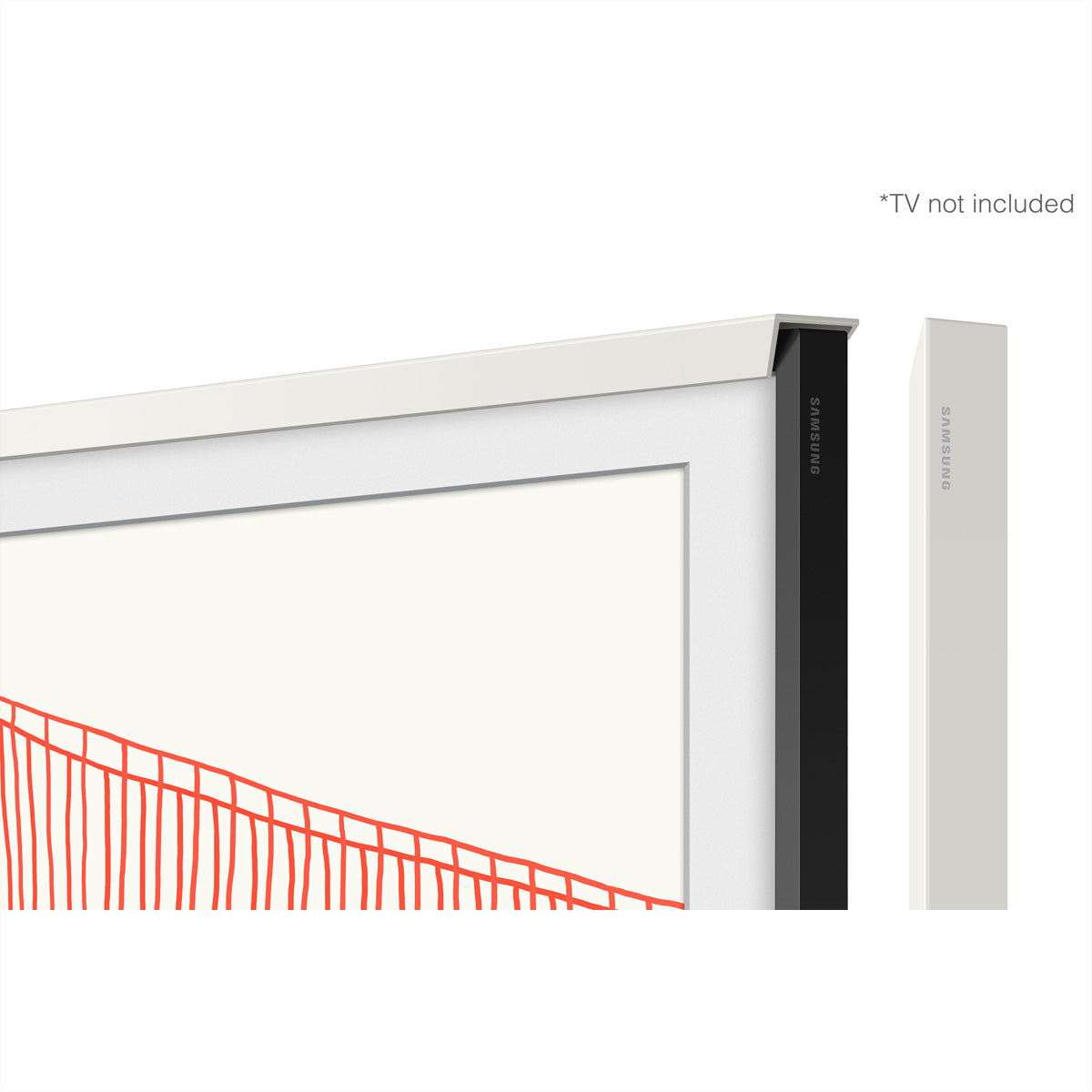 Samsung The Frame Wechselrahmen – Chamfer – für 65" TVs – Weiss