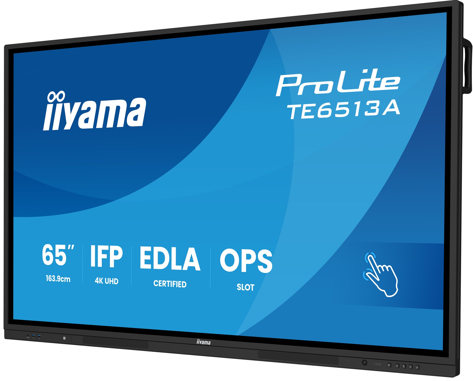 iiyama ProLite 65" UHD 4K IR-Touch 40-Touch – Android, 450 cd/m², entspiegelt