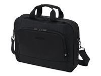 DICOTA Notebook-Tasche bis 17,3" – Abnehmbarer Schultergurt, aus recyceltem PET – Schwarz