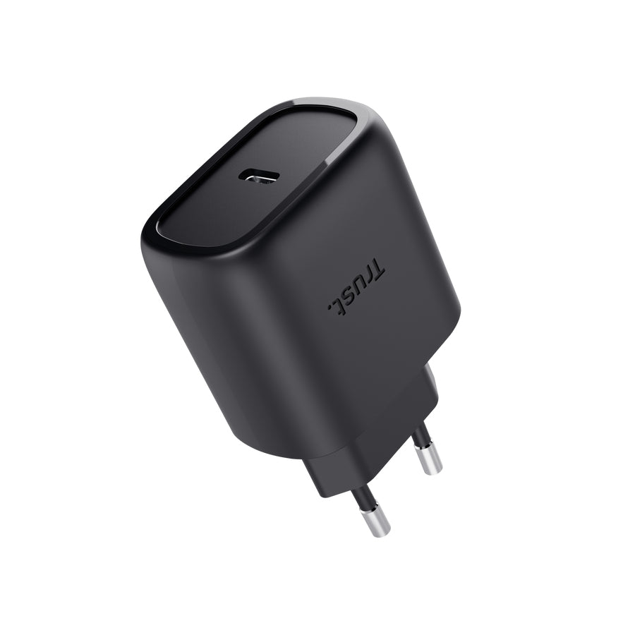 Trust Maxo USB-Ladegerät 45 W – USB-C×1, PD 3.0, GaN – für Samsung – schwarz