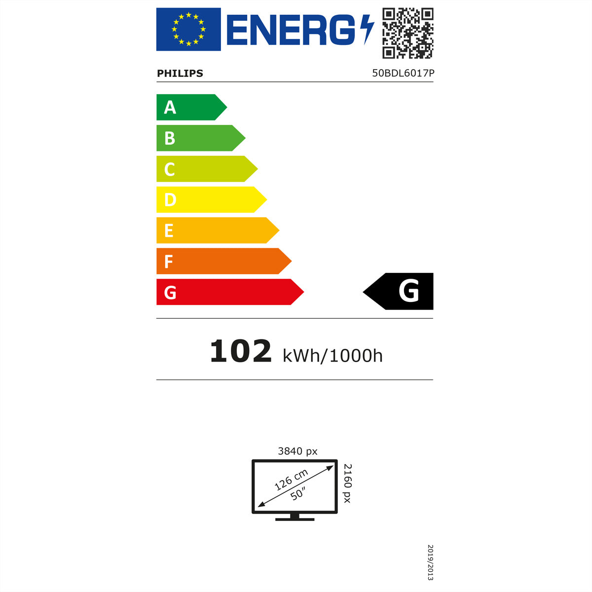 Philips 50BDL6017P/00 – 49.5", 3840 × 2160 (4K), VA, LAN