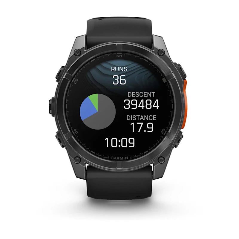 Garmin Fenix 8 AMOLED – GPS-Smartwatch – 51 mm, 1,4", WLAN, Corning Gorilla Glass, 100 m, Schwarz