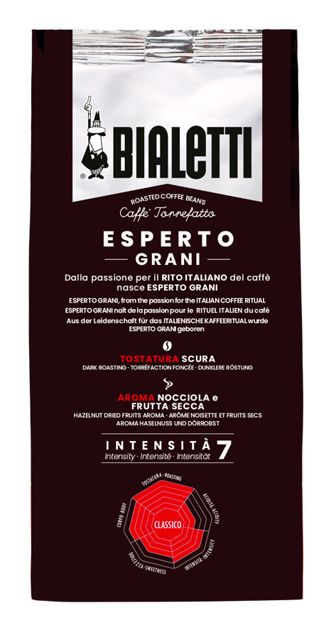 Bialetti Classico – Kaffeebohnen – Café Crème, Intensität 7, 500 g