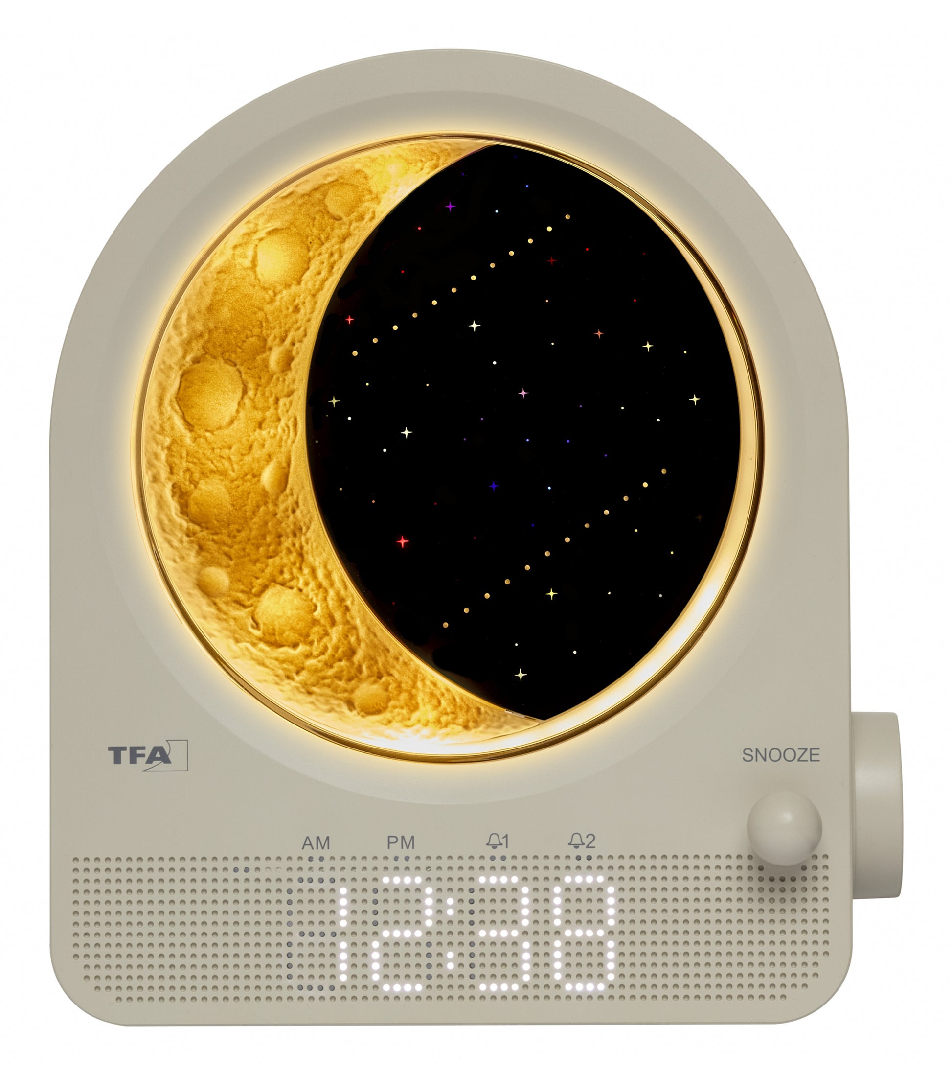 TFA-Dostmann TFA Dostmann Lichtwecker – digital – 16,0 × 18,4 × 6,9 cm, hellgrau, USB, Schlummerfunktion