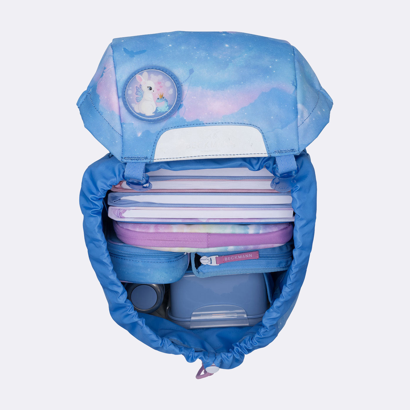 Beckmann Schulrucksack Classic – 6-teilig – Fairytale – aus recyceltem PET