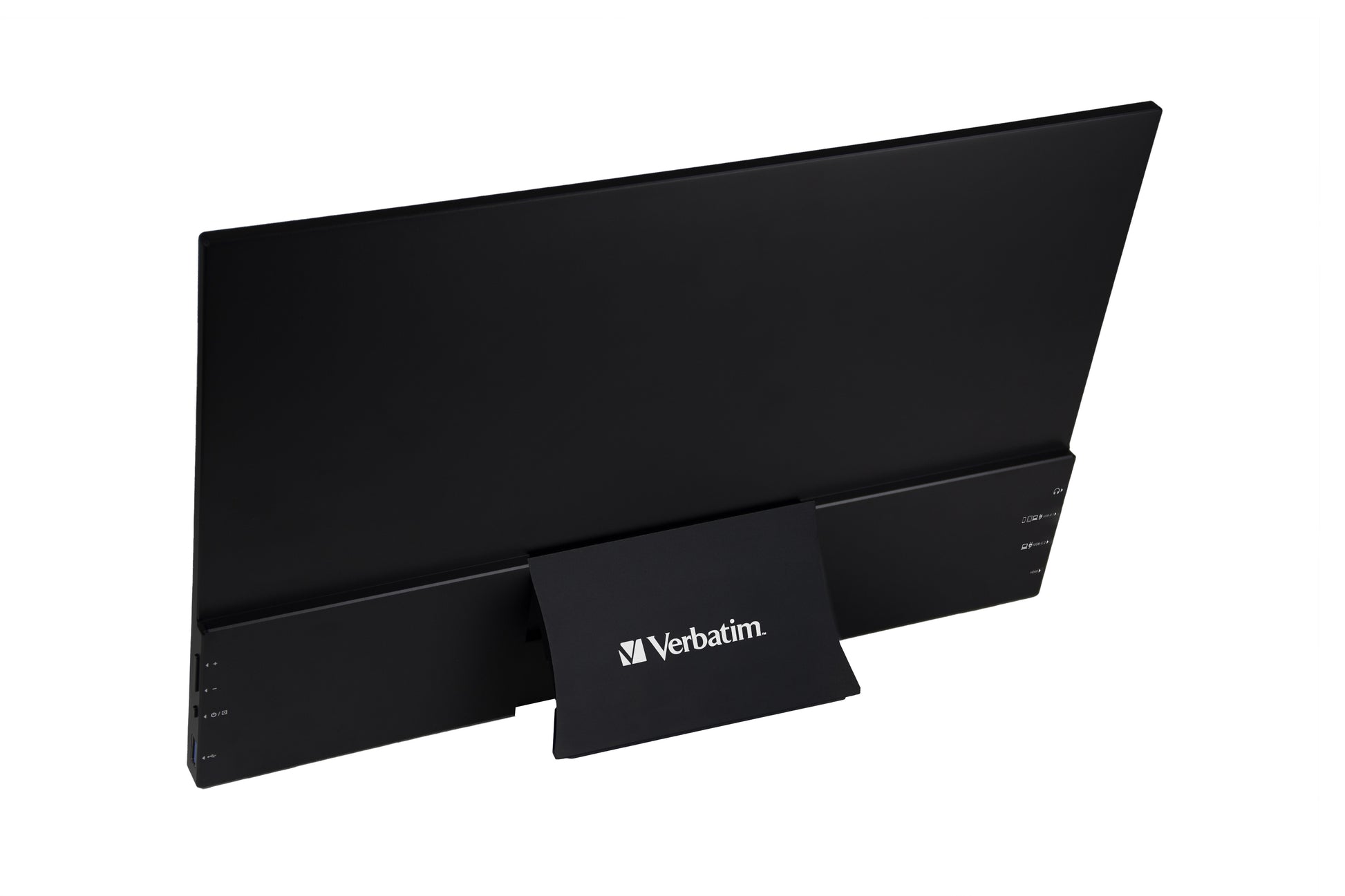 Verbatim Portabler Monitor, 15,6", IPS, Touch, 60 Hz, 350 cd/m², USB-Hub, FreeSync, Schwarz