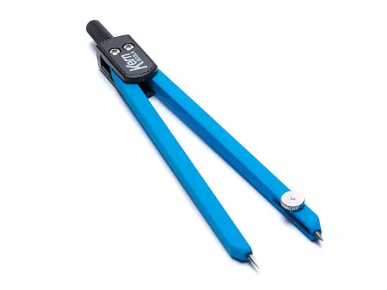 KERN Scola Zirkel – Länge 135 mm, max. Kreis-Ø 30 cm, inkl. Minendose, blau