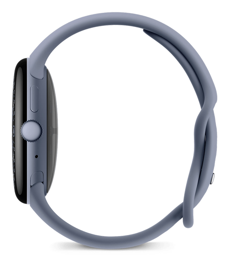 Google Pixel Watch 4 45 mm GPS + Cellular – Aluminium Blau, Sportband, 50 m