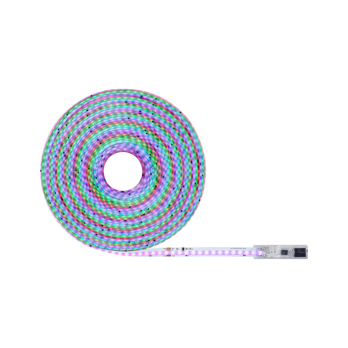 Paulmann LED-Strip – Set, 10 m, 1300 lm, 32 W, RGBIC, dimmbar, weiss, Fernbedienung, mit Netzteil