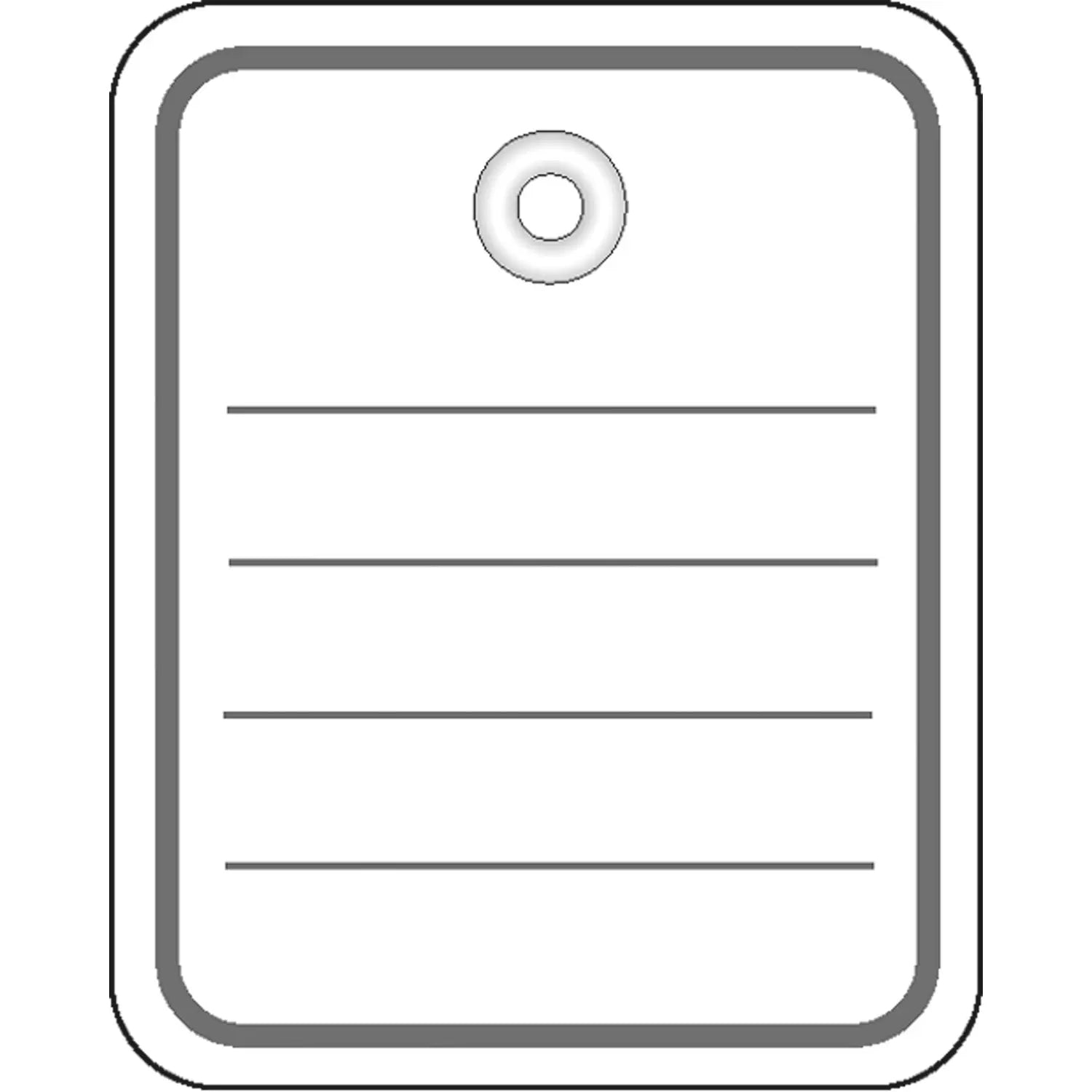 HERMA Anhängeetiketten – 40 × 50 mm, Karton, weiss, mit Öse, Faden und Splint, 1'000 Stk.