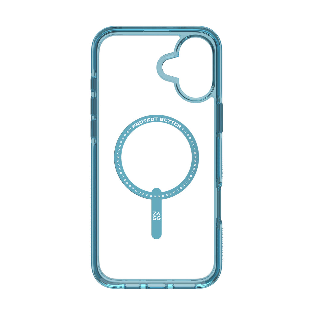 ZAGG Backcover Snap – für Apple iPhone 16 Plus – Retro Blau Santa Cruz