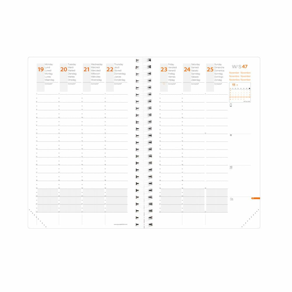 Quo Vadis Time & Life – Kalendereinlage 2026, 1 Woche/2 Seiten, 10 × 15 cm, für Time & Life Pocket