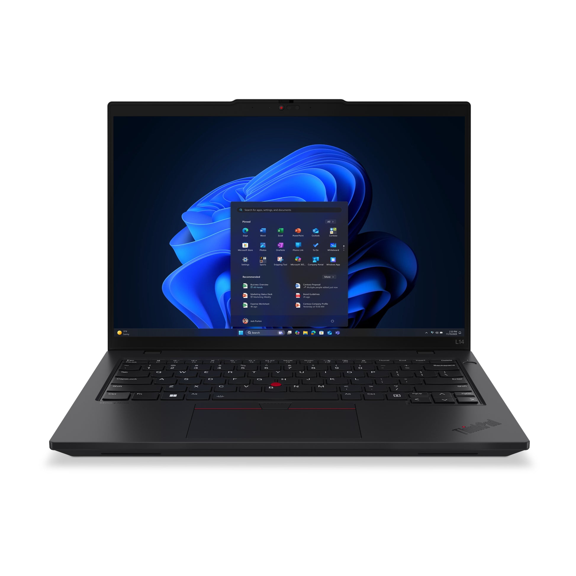 Lenovo ThinkPad L14 Gen 6 Laptop – 14", schwarz