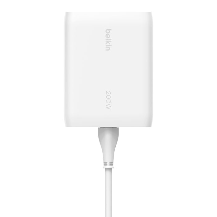 Belkin BOOSTCHARGE PRO Ladegerät – 200 W, 4× USB-C, GaN