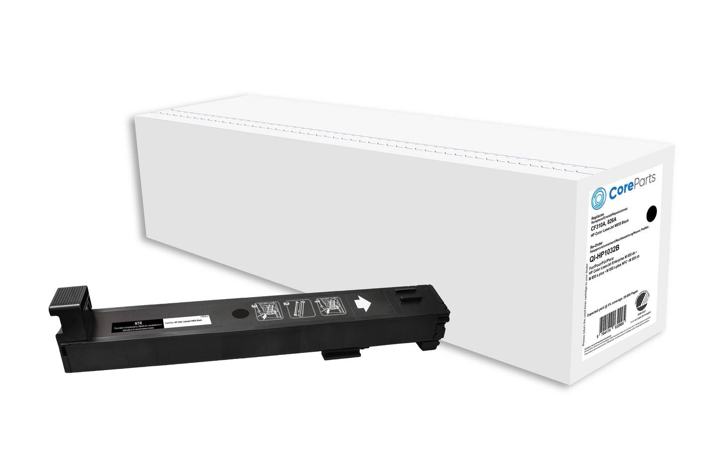 CoreParts Toner CF310A – Schwarz, 29000 Seiten – für HP Color LaserJet M855 (826A) Serie