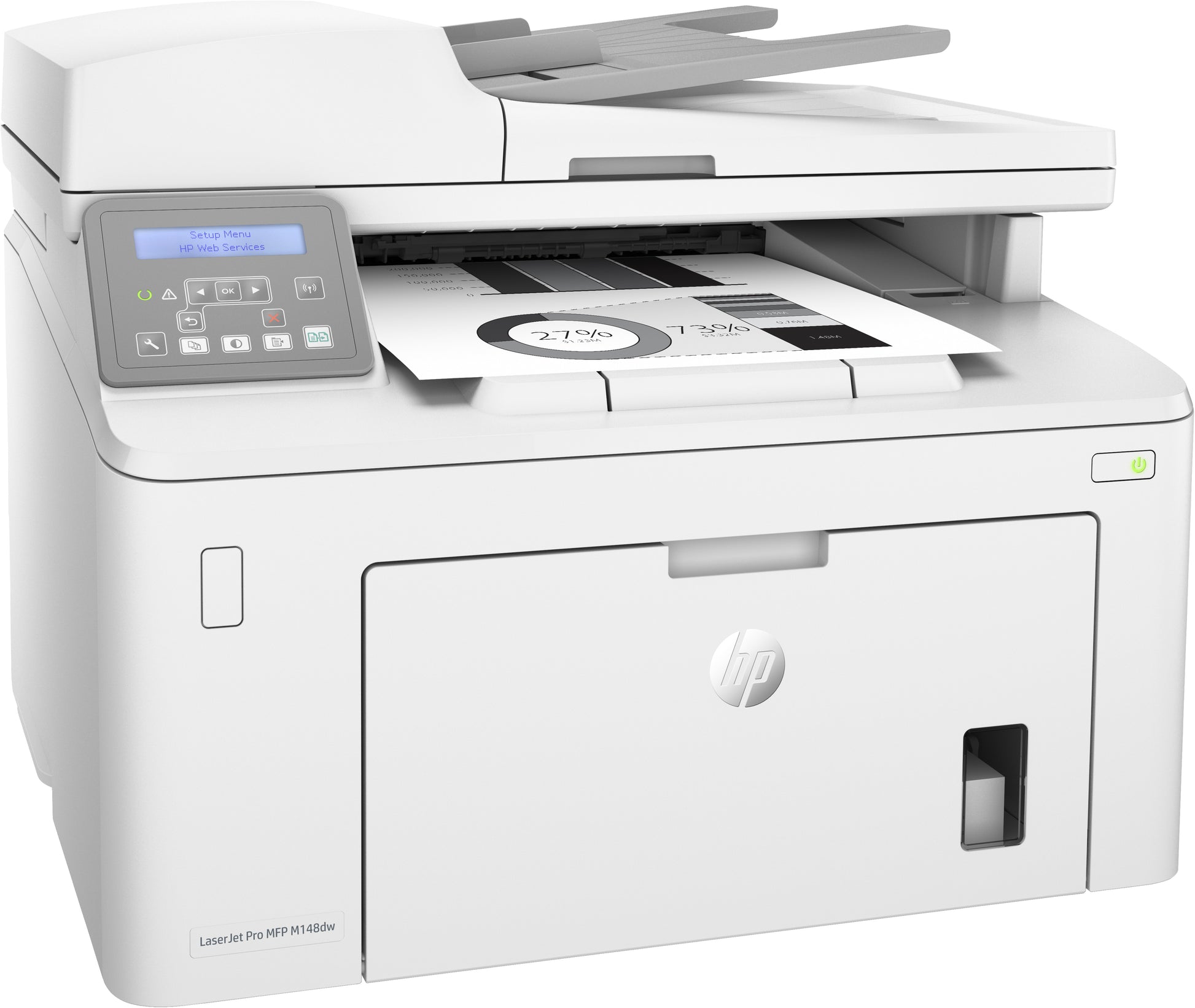HP LaserJet Pro MFP M148dw – SW-Laser-Multifunktionsdrucker, A4, 3-in-1, Duplex, ADF, WLAN/LAN, AirPrint