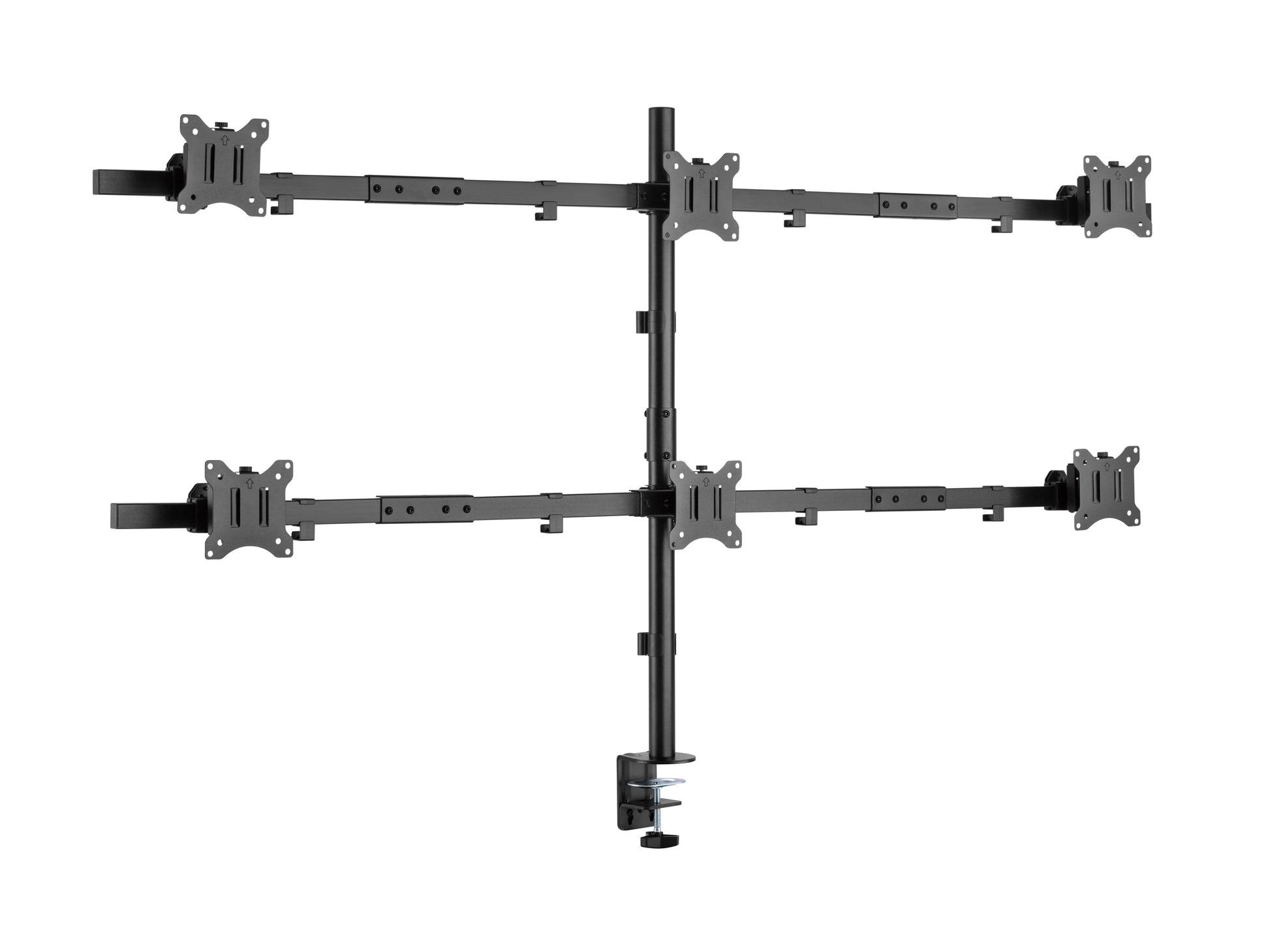 Equip 650160 – Monitorarm, 6 Monitore, bis 32", VESA 75 × 75/100 × 100 mm, schwenkbar