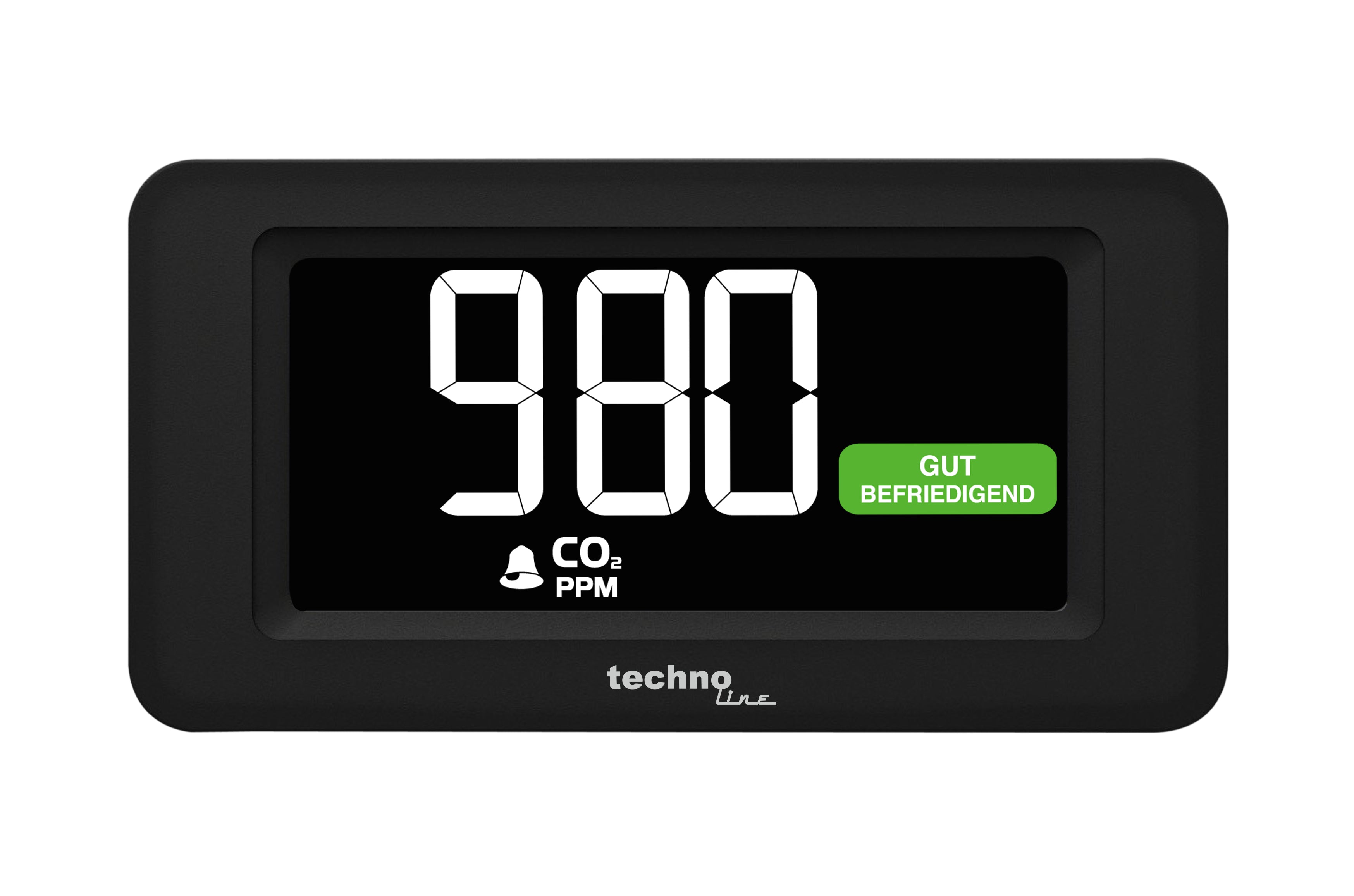 Technoline WL 1022 – Multisensor/Raumsensor, CO2-Messung, Display – schwarz
