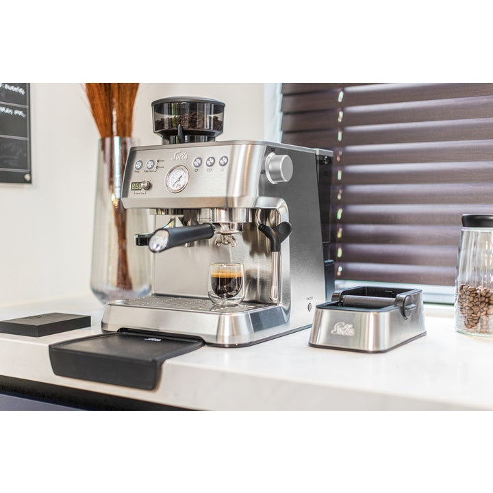 Solis Perfetta 1019 Kaffeevollautomat – 2,6 l, 16 bar, Milchaufschäumer, Silber