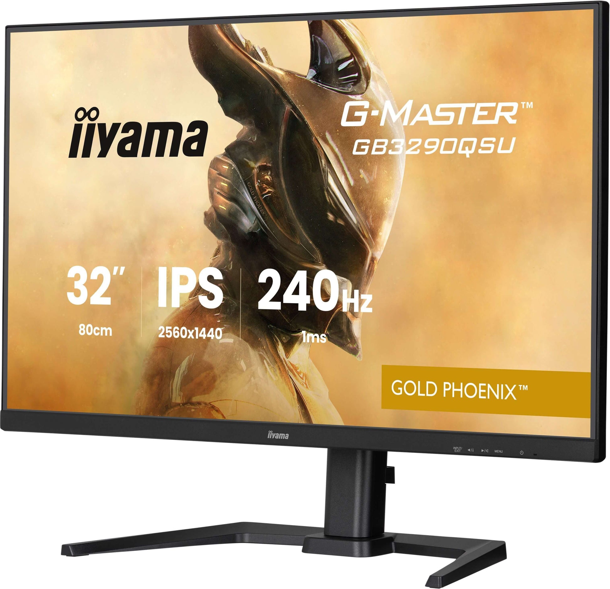 iiyama G-MASTER GB3290QSU-B1 – Monitor, 31,5" 2560 × 1440 (WQHD), IPS, 240 Hz, 400 cd/m²