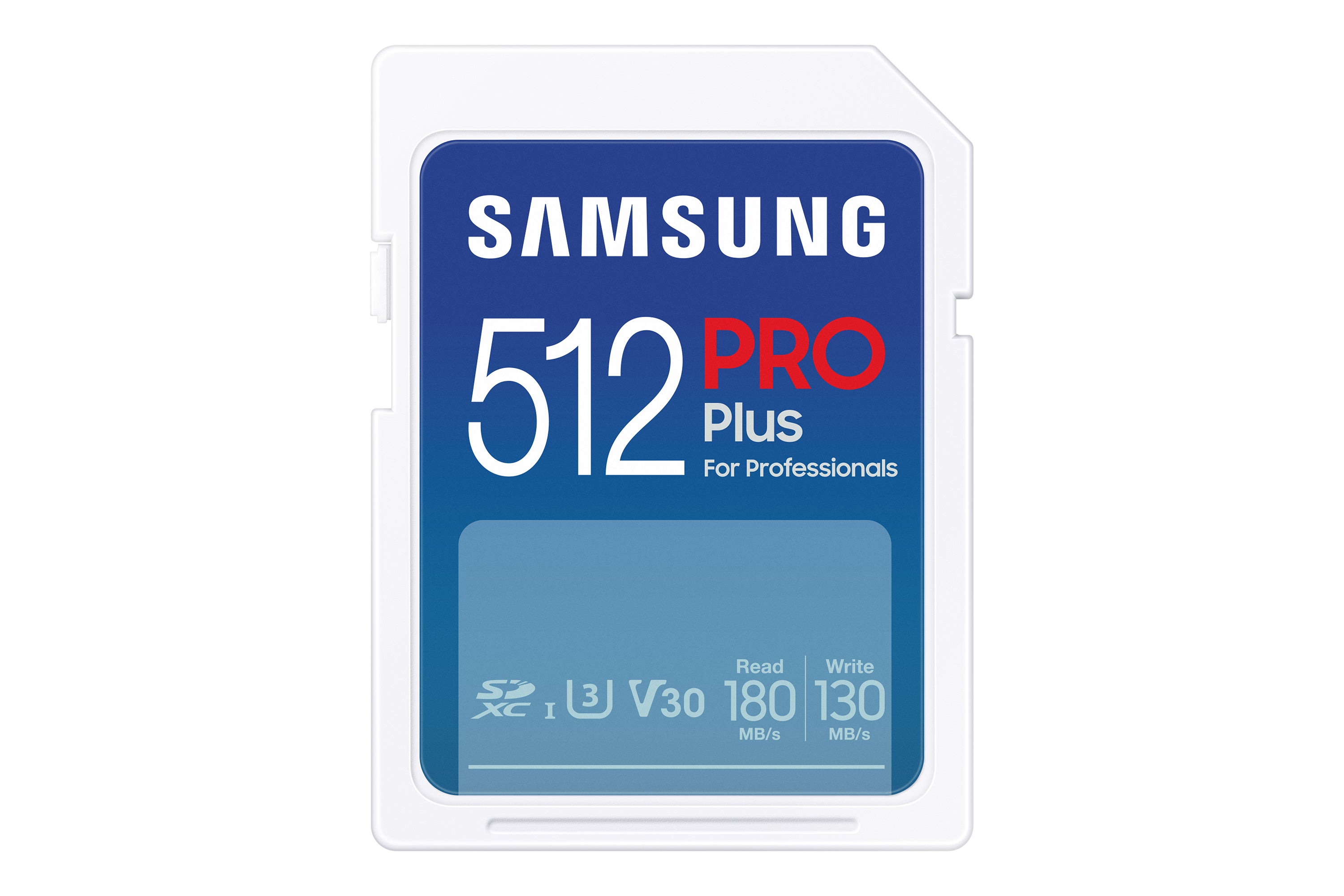 Samsung Pro Plus MB-SD512S/EU SDXC 512 GB – UHS-I, U3, V30, A2, 180/130 MB/s, ohne Adapter
