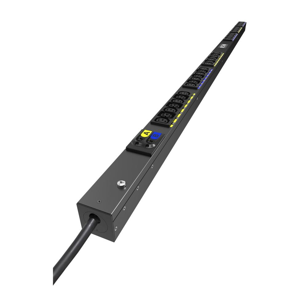 Eaton G4 Rack-PDU (24×C13 + 18×C39), Basic, 1-phasig 7,4 kW, Eingang CEE 32A 1Ph, 3 m, 0U vertikal – schwarz