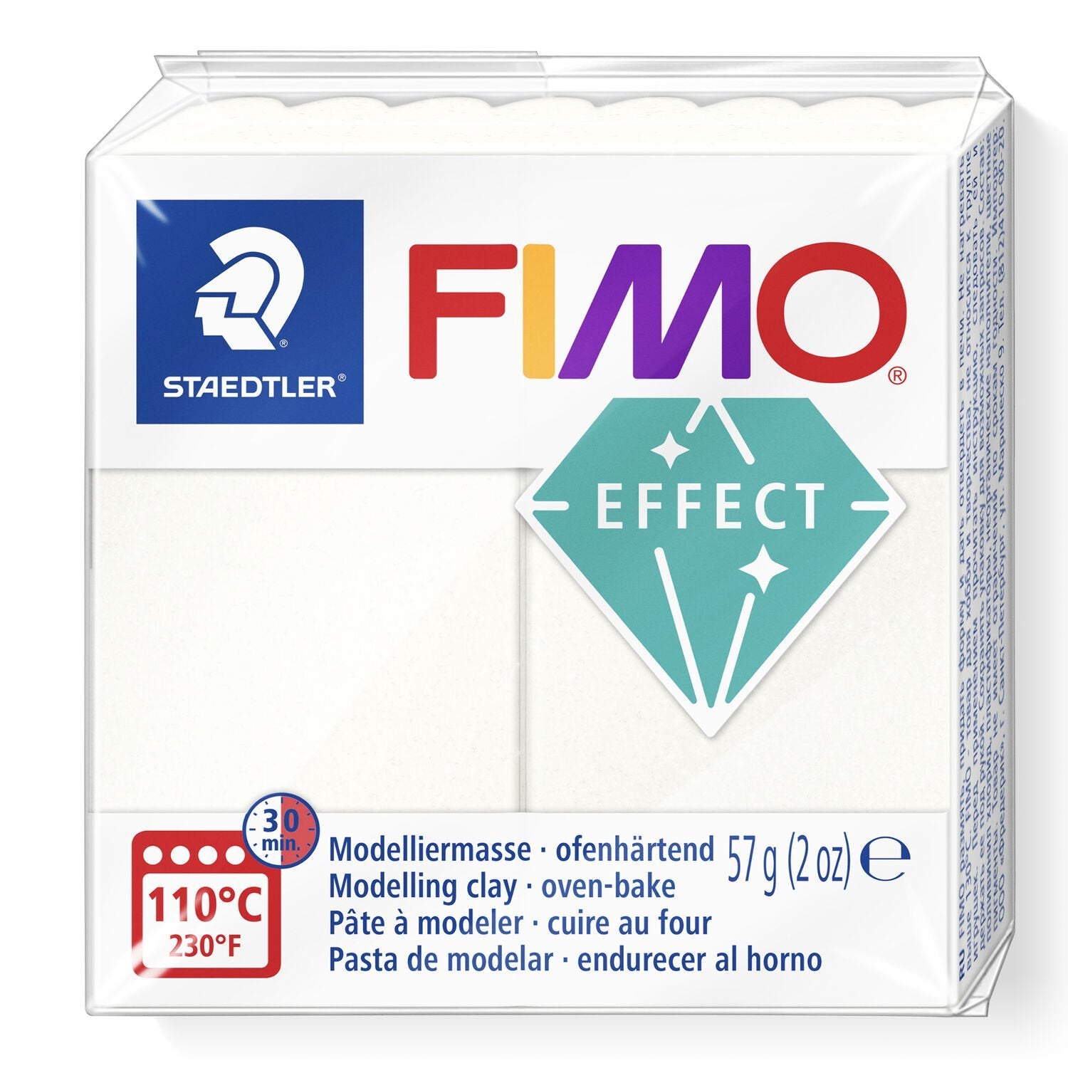 Staedtler Modelliermasse, Weiss, Metallic, ofenhärtend, 57 g